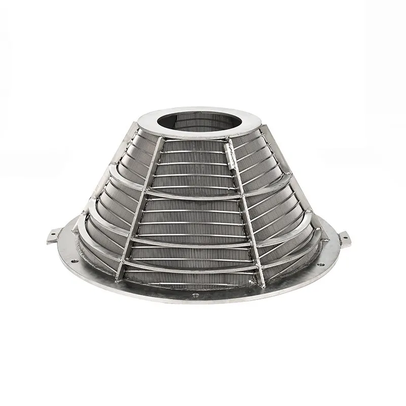 wedge wire basket for industrial centrifuge
