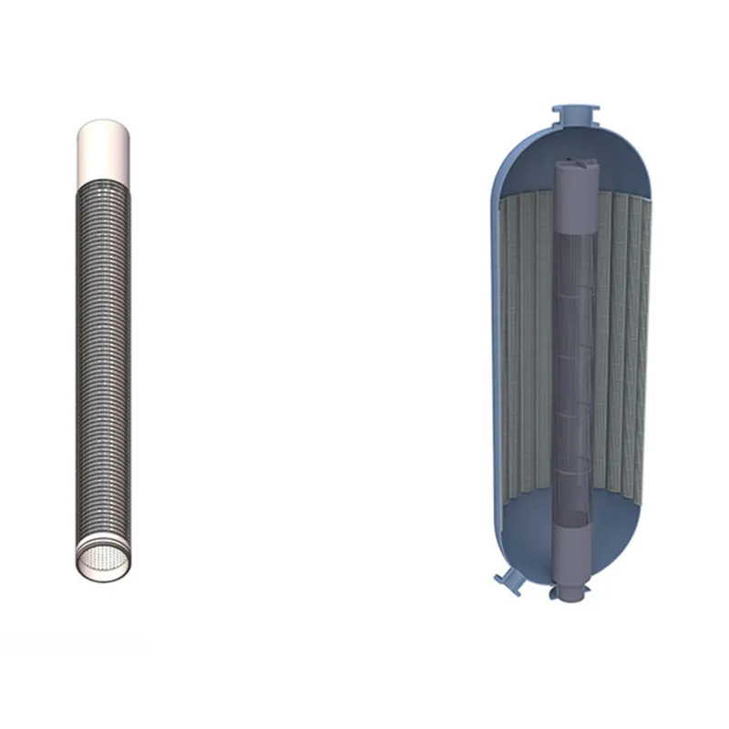 wedge wire center pipe, inner screen