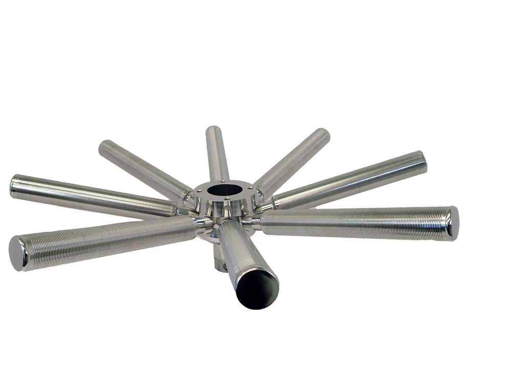 Wedge wire screen collector/distributor systems