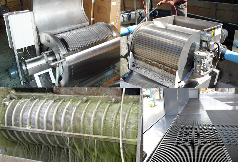 v wire Rotary Drum Screen application