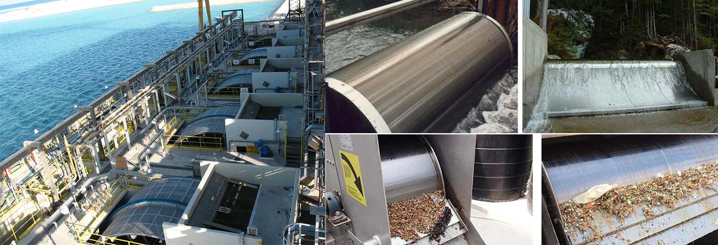 wedge wire Wastewater Screen and rotary drum screen for Municipal Wastewater Facility