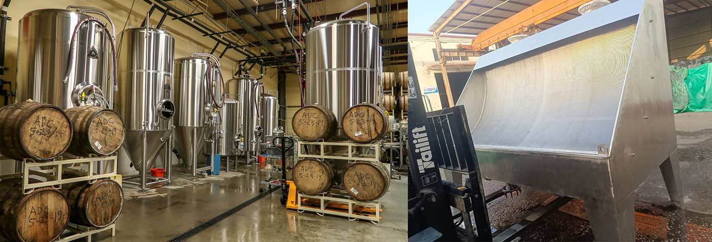 Wastewater Screen, wedge wire run down screen for Brewery Wastewater System