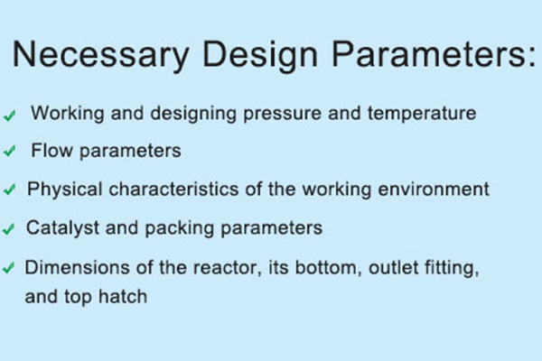 radial flow reactor design, reactor internals design, center pipe design, catalyst support grid design, wedge wire reactor internals